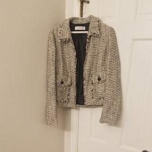 NWOT Kasper cropped tweed jacket, so 6